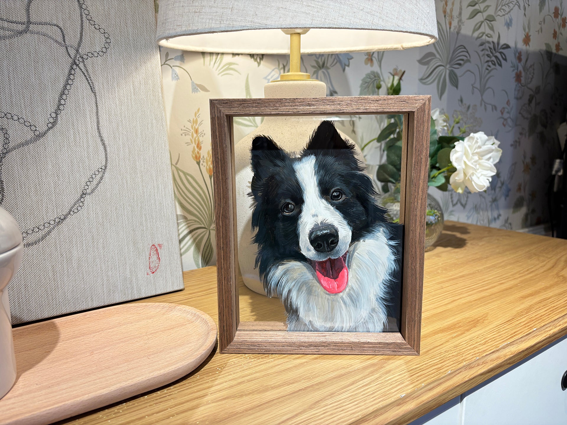 Hand-drawn pet portrait by artist James - FurPawsMemo
